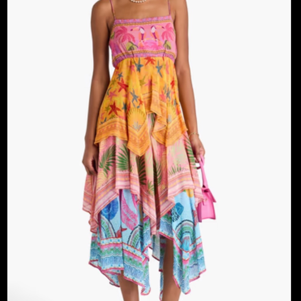 FARM Rio Multicolor Asymmetrical Dress - Picture 2 of 6